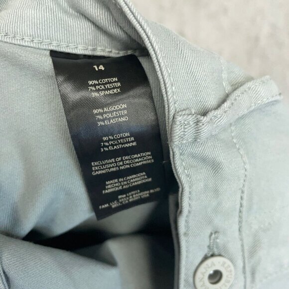 NEW Banana Republic Women's Size 14 High Rise Twill Chino Pants Gray - Picture 8 of 11